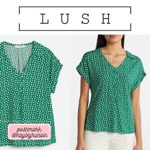 Lush - Green and White Shirt